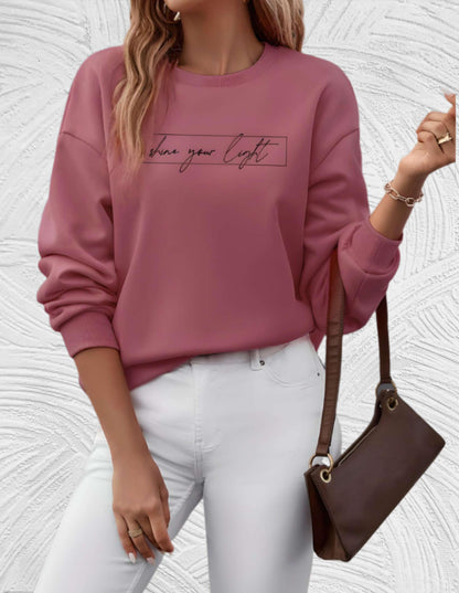 Damenpullover Oversized Rundhals Große Größen