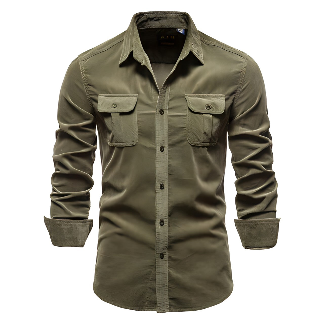 Herren Freizeithemd Langarm mit Knöpfen Modern - BerlinGlamour