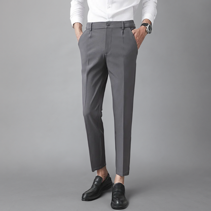 Herren Hose Elfenbein Elegant Slim Fit