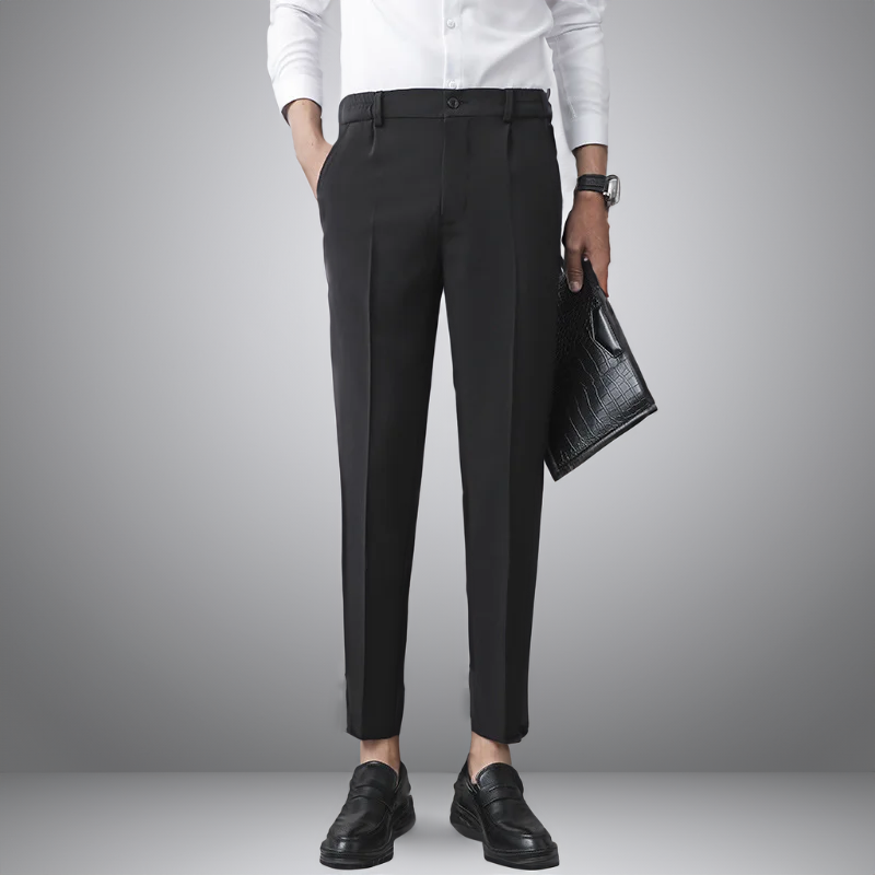 Herren Hose Elfenbein Elegant Slim Fit