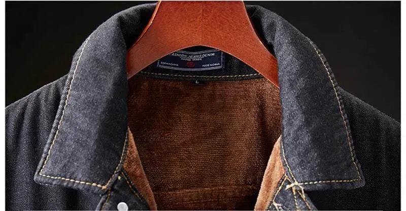 Herren Denim Jeansjacke Modern Slim Fit