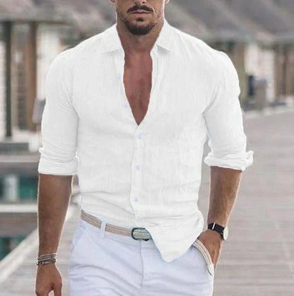 Leinenhemd Sommer Leicht Elegantes Bequem