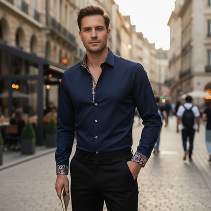 Elegantes Langarmhemd für Herren SlimFit