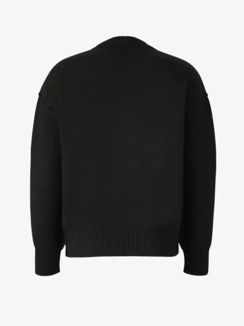 Luxuriöser Pullover Herzmuster Rundhals Langarm - BerlinGlamour
