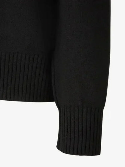 Luxuriöser Pullover Herzmuster Rundhals Langarm