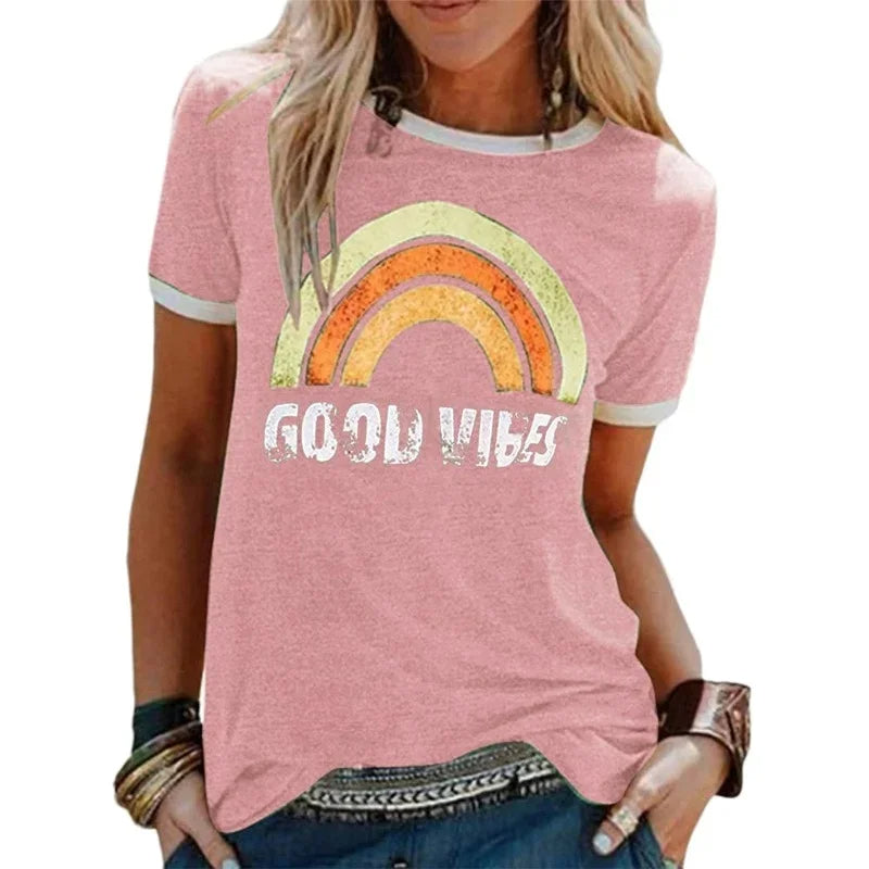 Trendy Good Vibes T-Shirt Berlin Style