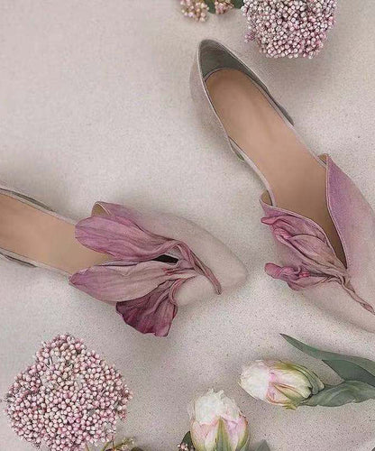 Ballerinas Spitze Handgemacht Rosenblüten Frauen Schuhe