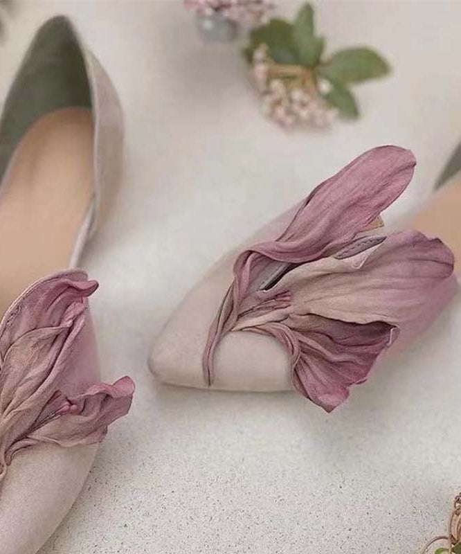 Ballerinas Spitze Handgemacht Rosenblüten Frauen Schuhe