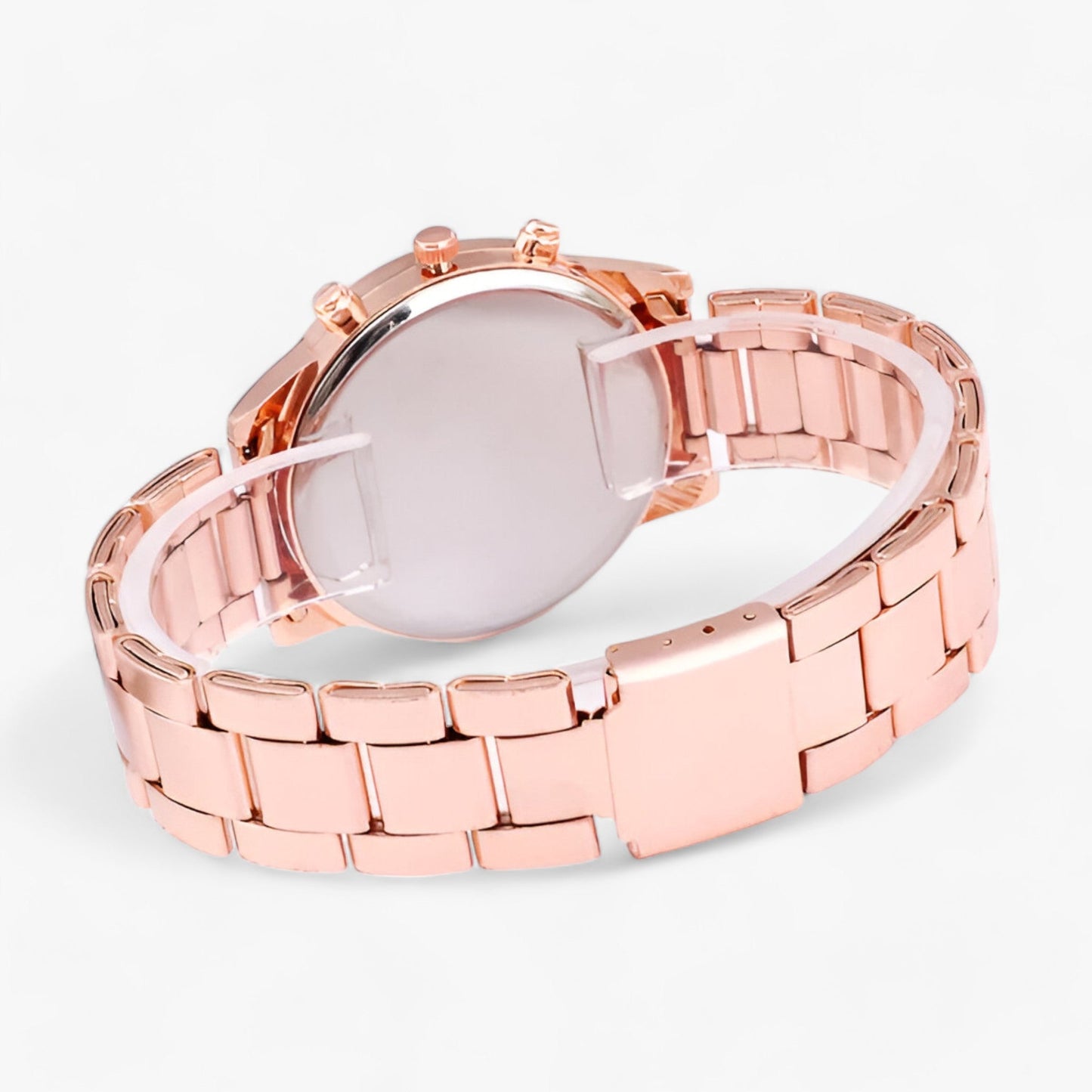 Damen Armbanduhr Rund Edelstein Strass Schmuck