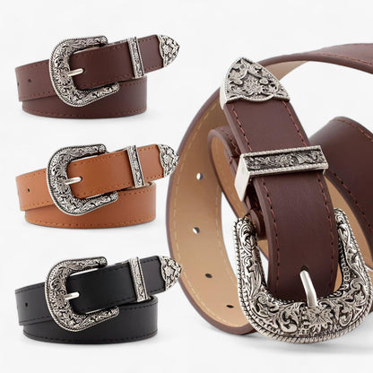 Leder Gürtel Damen Western Stil Langlebig & Elegant