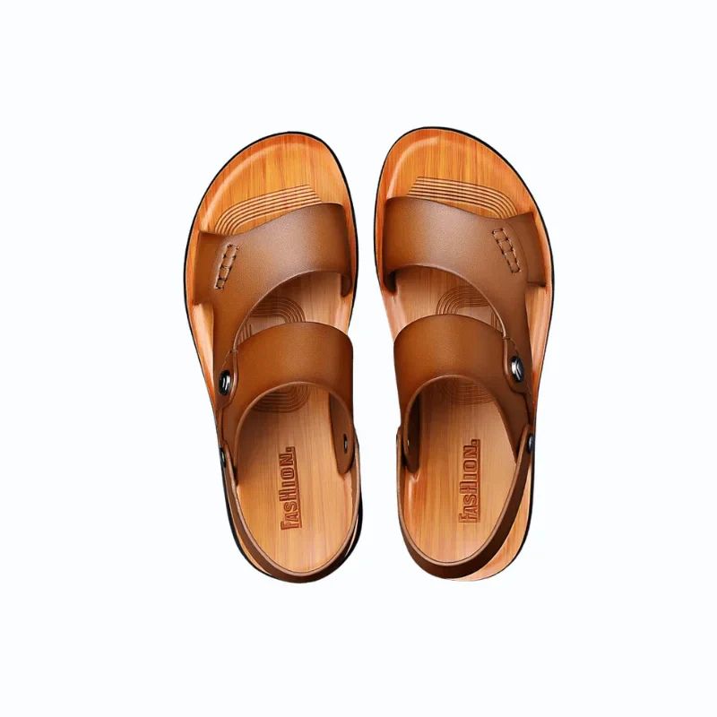 Herrensandalen Premium Leder Komfortabel Sommer - BerlinGlamour
