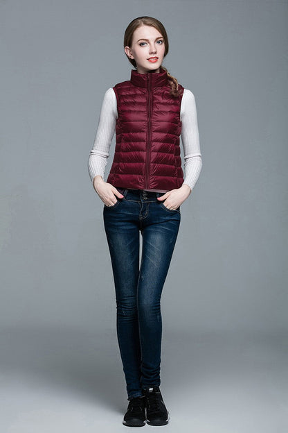 Daunenjacke Ärmellos Berlin Style Modern Damen