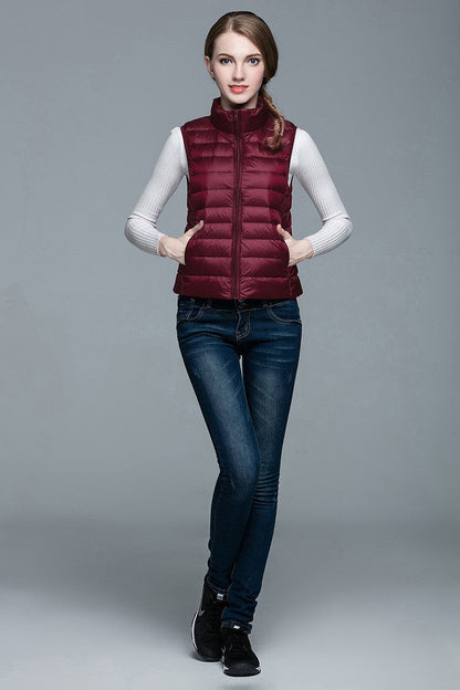 Daunenjacke Ärmellos Berlin Style Modern Damen