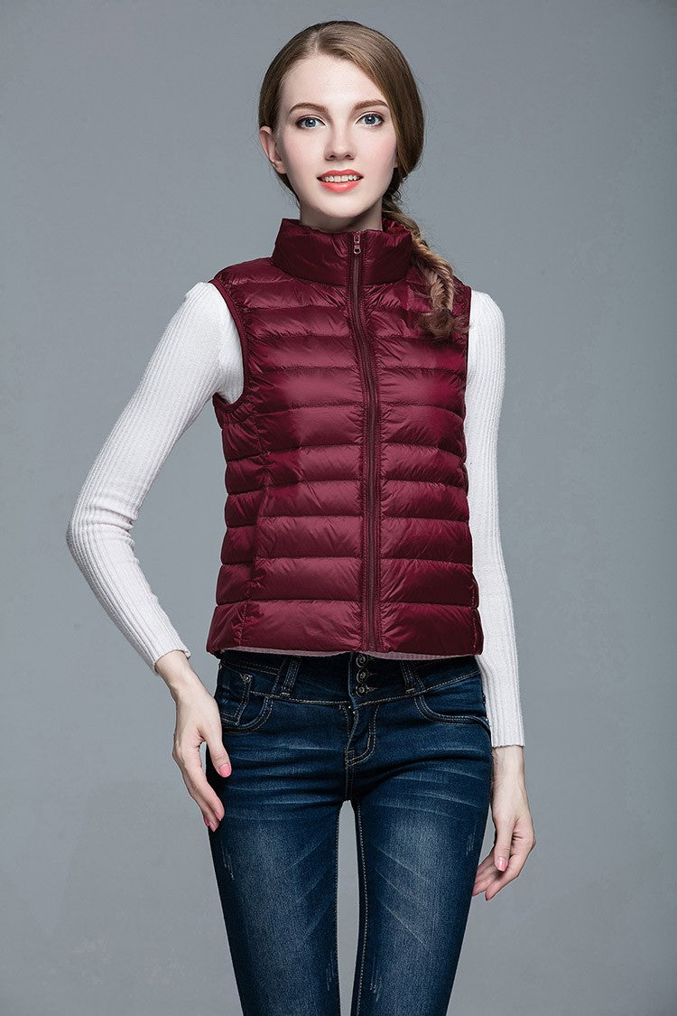 Daunenjacke Ärmellos Berlin Style Modern Damen