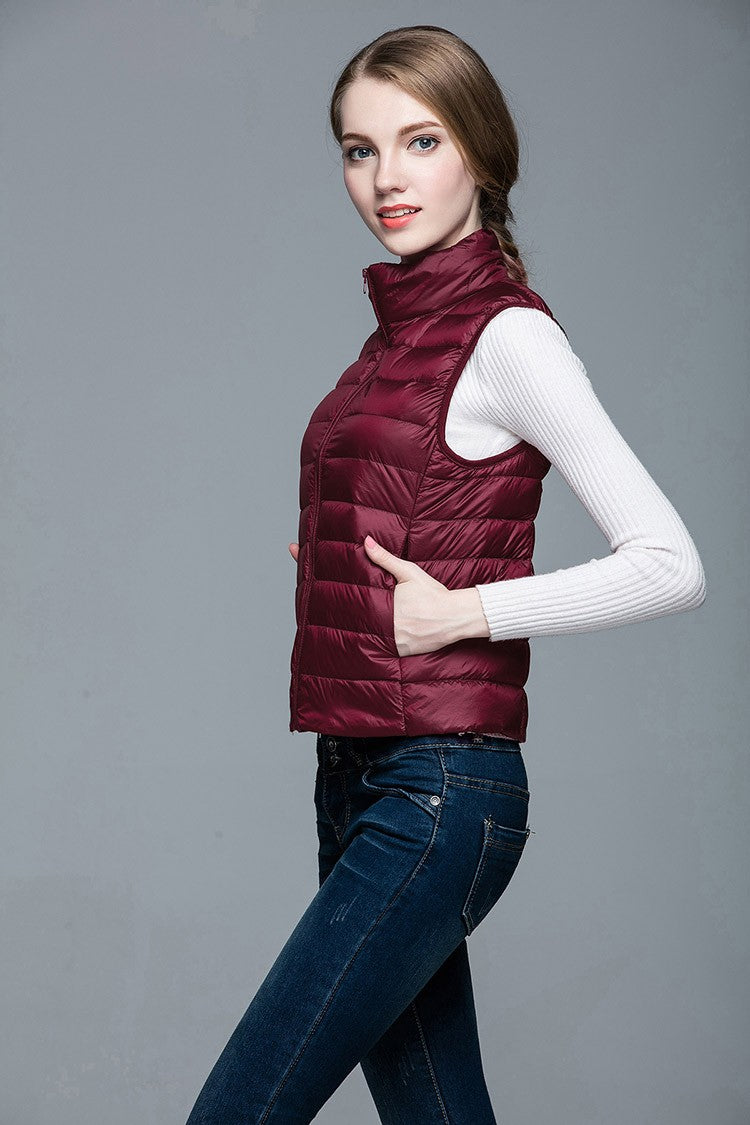 Daunenjacke Ärmellos Berlin Style Modern Damen