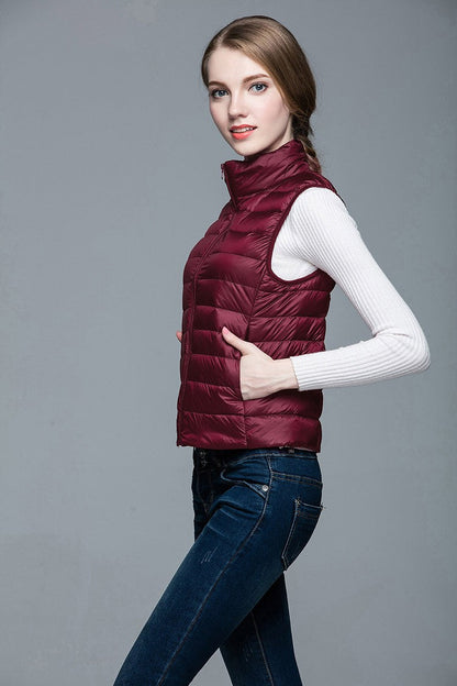 Daunenjacke Ärmellos Berlin Style Modern Damen