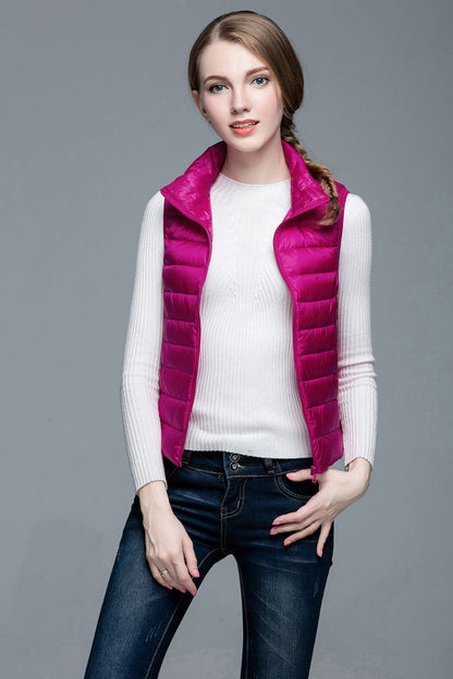 Daunenjacke Ärmellos Berlin Style Modern Damen