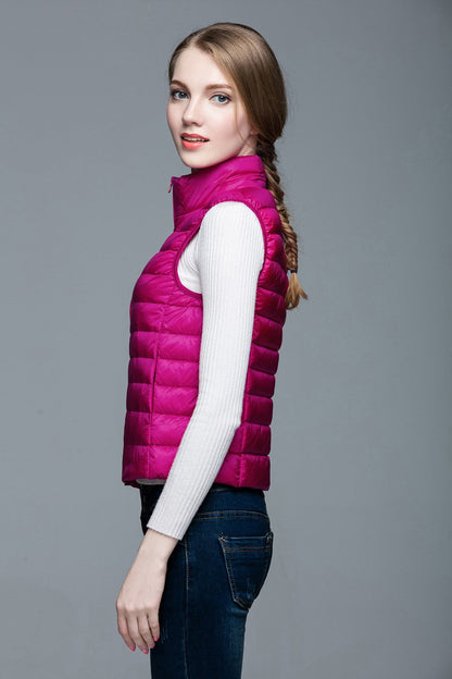 Daunenjacke Ärmellos Berlin Style Modern Damen