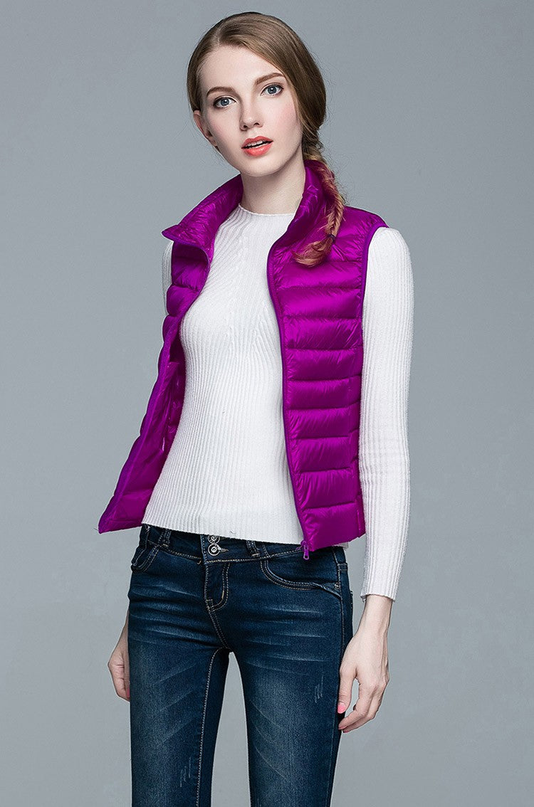 Daunenjacke Ärmellos Berlin Style Modern Damen