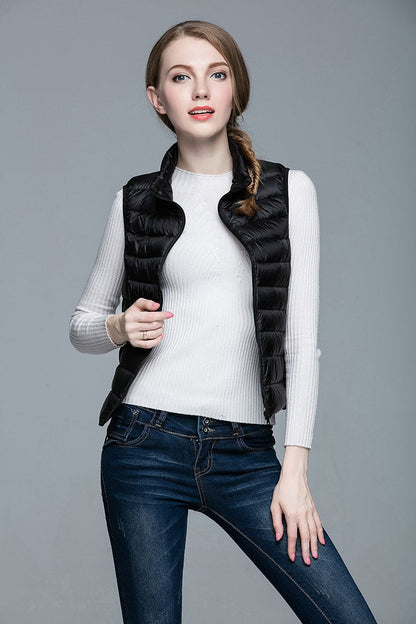 Daunenjacke Ärmellos Berlin Style Modern Damen