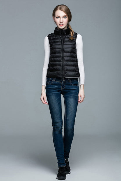 Daunenjacke Ärmellos Berlin Style Modern Damen