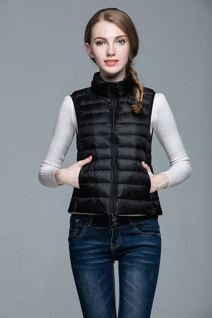 Daunenjacke Ärmellos Berlin Style Modern Damen