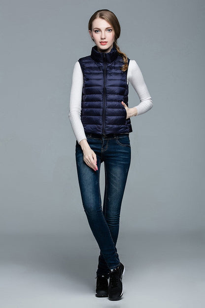 Daunenjacke Ärmellos Berlin Style Modern Damen