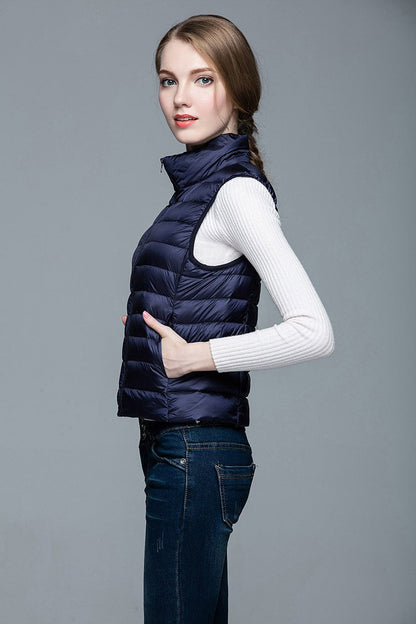 Daunenjacke Ärmellos Berlin Style Modern Damen