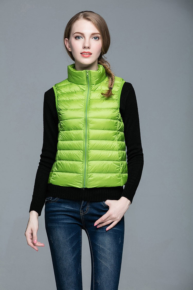 Daunenjacke Ärmellos Berlin Style Modern Damen