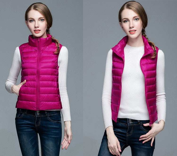 Daunenjacke Ärmellos Berlin Style Modern Damen