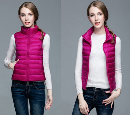 Daunenjacke Ärmellos Berlin Style Modern Damen