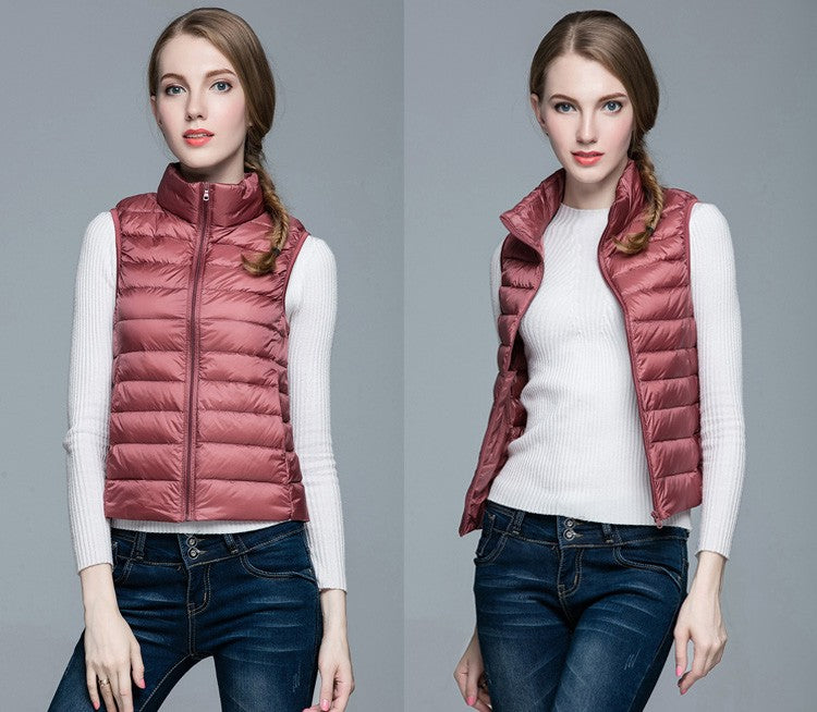 Daunenjacke Ärmellos Berlin Style Modern Damen