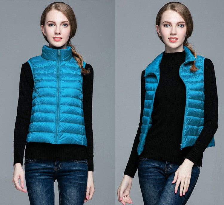 Daunenjacke Ärmellos Berlin Style Modern Damen