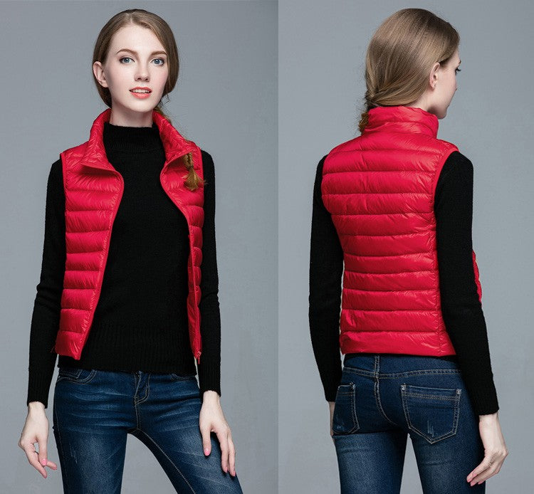 Daunenjacke Ärmellos Berlin Style Modern Damen