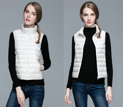 Daunenjacke Ärmellos Berlin Style Modern Damen