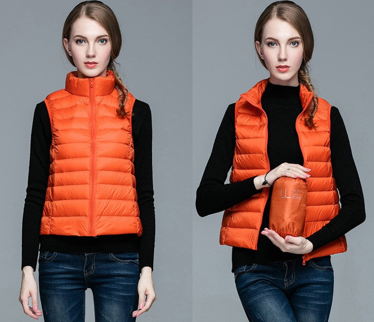 Daunenjacke Ärmellos Berlin Style Modern Damen