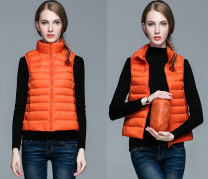 Daunenjacke Ärmellos Berlin Style Modern Damen