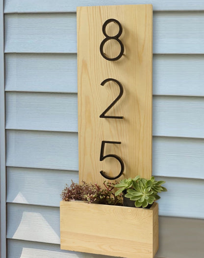 Hausnummer Schild Edelstahl Modern