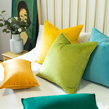 Samt Kissenbezug Luxus Optik Soft