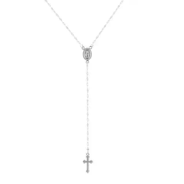 Elegante Rosenkranz Kette Damen Schmuck