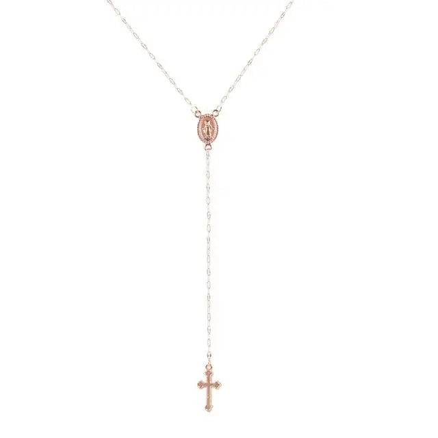 Elegante Rosenkranz Kette Damen Schmuck