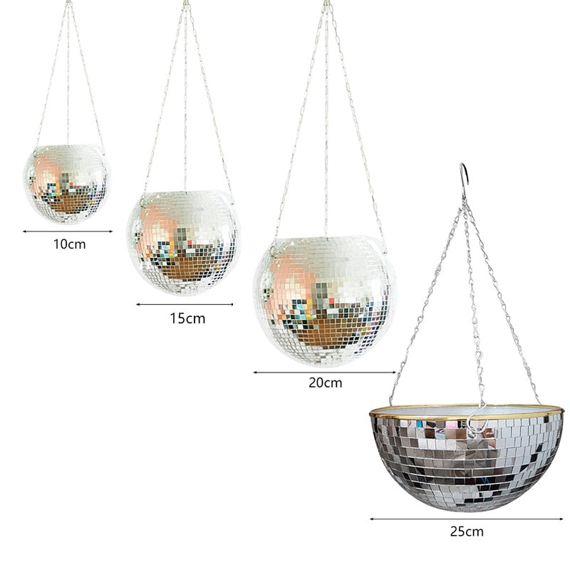 Glitzernde Disco Pflanze Topf Dekoration