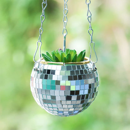 Glitzernde Disco Pflanze Topf Dekoration