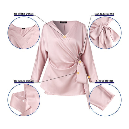 Elegante Seidenbluse Damen Bluse