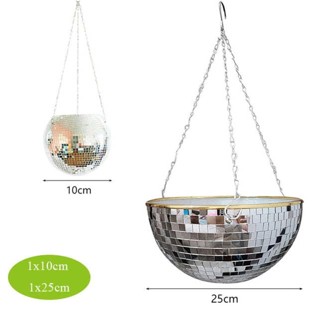 Glitzernde Disco Pflanze Topf Dekoration