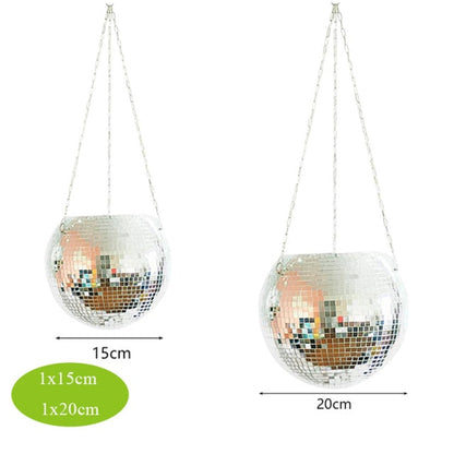 Glitzernde Disco Pflanze Topf Dekoration