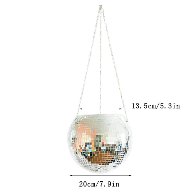 Glitzernde Disco Pflanze Topf Dekoration - BerlinGlamour