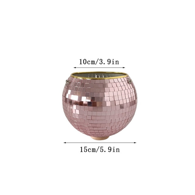 Glitzernde Disco Pflanze Topf Dekoration