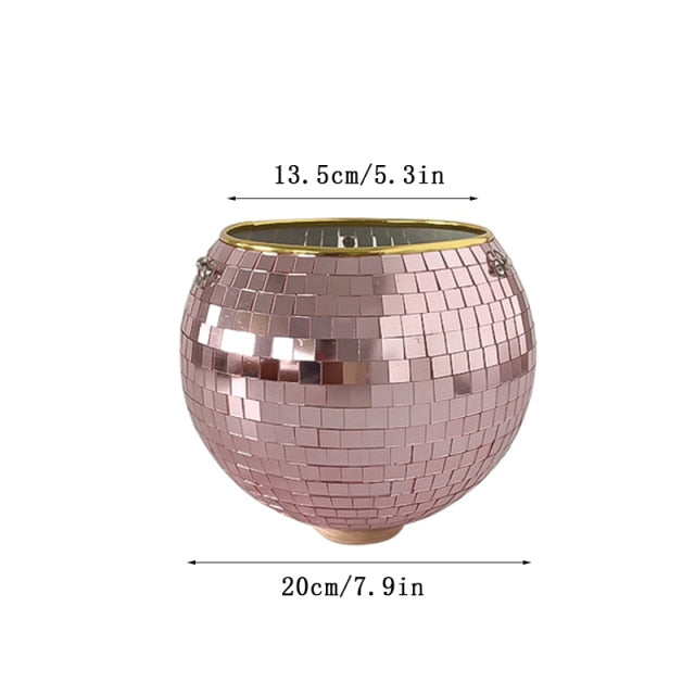 Glitzernde Disco Pflanze Topf Dekoration
