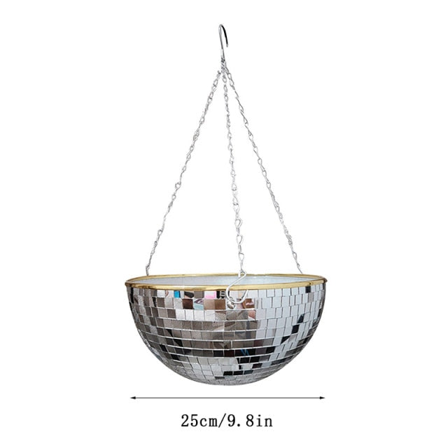 Glitzernde Disco Pflanze Topf Dekoration